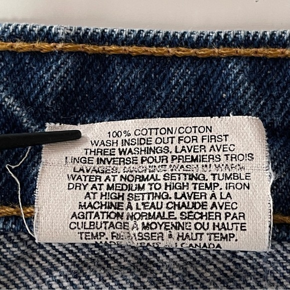 Levi's Vintage 619 Orange Tab Made in Canada 100% Cotton - Picture 9 of 9
